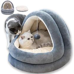 Cat Bed for Indoor Cats, Pet Tent Cave Bed for Cats, Cat Cave Bed for Indoor, Cat Beds for Indoor Cats or Small Dogs (171615 in)