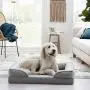 Brindle Waterproof Designer Memory Foam Pet Bed-Removable Machine Washable Cover-4 Inch Orthopedic Pet Bed-Joint Relief Brindle Waterproof Designer Memory Foam Pet Bed-Removable Machine Washable Cover-4 Inch Orthopedic Pet Bed-Joint Relief