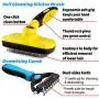 Moikin 7 in 1 Professional Pet Grooming Tool Kit Box - Dog & Cat Self Cleaning Wire Slicker Brush, Nail Clippers & File Trimmer, Deshedding Tool, Dematting Comb, Grooming Comb, Undercoat Rake, Glove
