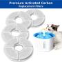 madeking cat water fountain filter replacement - 4 Packs ，pet water fountain filters Such as Cat Fountain Filter and Dog Fountain Filter