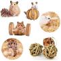 ZUDZUW Hamster Chew Toy Set, Rat Toys Natural Pine Wood, Gerbil, Hamster, Chinchillas Favorite Chewing Toy,Toys Accessories,Suitable for Small Pet Chewing and Playing Sports