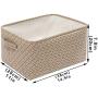 Geyecete Dog Toys Storage Bins Canvas pet Baskets,with Handle,Pet Toy and Accessory Storage Bin Organizer Storage Basket