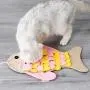 ocijf179 Sniffing Mat Fish Shape Sniffing Mat Food Slow Feeding Release Stress Pet Dog Cat Blanket Toy - Pink ocijf179 Sniffing Mat Fish Shape Sniffing Mat Food Slow Feeding Release Stress Pet Dog Cat Blanket Toy - Pink