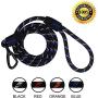 Kruz Reflective Dog Leash -KZROPE5048/5060 - Soft Silicone Grip with Click & Lock Snap - Walking, Running and Pet Training - Heavy-Duty, Durable Rope - Security, Safety, Control, and Comfort