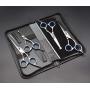 Vhabob Dog Grooming Scissors set with Safety Round Tips, Sharp and Durable Dog Scissors for Grooming - Thinning, Straight, Curved dog Shears and Comb for Cat Pet