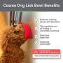 Kululu Portable Dog Lick Bowl, Dog Lick Mat for Anxiety, Dog Lick Pad to Help Calm Dog, Calming Aid for Dogs, Dog Car Anxiety Relief Dog Washing Distraction Device