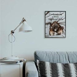 Stupell Industries Three Day Weekend Phrase Funny Puppy Pet Humor, Designed by Ziwei Li Wall Art, 16 x 20, Black Framed