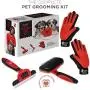 Complete Professional Pet Grooming Kit | Self Cleaning Slicker Brush for Dogs & Cats | Pro Grooming Brush Effectively Reduces Shedding Fur | Pet Hair Remover Brush Gloves | Combo Gift Set Complete Professional Pet Grooming Kit | Self Cleaning Slicker Brush for Dogs & Cats | Pro Grooming Brush Effectively Reduces Shedding Fur | Pet Hair Remover Brush Gloves | Combo Gift Set