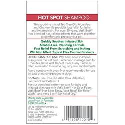 Vets Best Hot Spot Itch Relief Dog Shampoo, 16 ounce and Hot Spot Itch Relief Spray for Dogs, 8 ounce