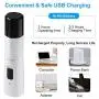 Nisoger Dog Nail Grinder, Upgraded LED Lighting 2-Speed Pet Nail Trimmer USB Rechargeabl Professional Quiet Electric Pet Nail Clippers for Small Medium Large Dogs & Cats