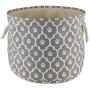 Bone Dry 6192 Pet Storage Collection Lattice Paw Print, Large Round, Gray