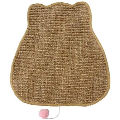 ITSMAOMI Cat Scratcher Mat for Floor, Natural Sisal Cat Scratch Mats, Horizontal Cat Floor Scratching Pad Rug, Protect Carpets and Sofas，23.6 X 15.7 Inch