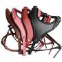 Leather Dog Harness, Felt Padded, Small, Red, Argentinean Leather (Malibu) For Small breeds. Neck sizes: 7''-14''.Chest sizes: 17''-21''
