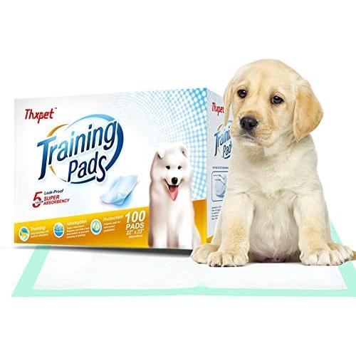 Thxpet Puppy Pads Super Absorbent Leak-Proof 100 Count Dog Pee Training Pads 22 x 23 inch Thxpet Puppy Pads Super Absorbent Leak-Proof 100 Count Dog Pee Training Pads 22 x 23 inch