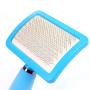 Slicker Pet Grooming Brush Silicone handle Shedding Massage Dog Brush & Cat Brush Pet comb dog comb twirl dot teddy samo needle comb open knot comb row comb depirate comb brush pet use