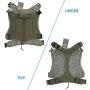 EXCELLENT ELITE SPANKER Tactical Dog Harness Military Dog Harness Working Dog Vest Molle Adjustable Training Vest Patrol K9 Harness Large with Handle