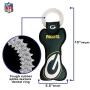 Pets First NFL Green Bay Packers Dental Dog TUG Toy with Squeaker. Tough PET Toy for Healthy Fun, Teething & Cleaning Pets Teeth & Gum. (GBP-3310)