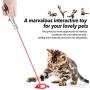 XINGYUNTOYS Cat Toys for Indoor Cats Interactive, 7 in 1 Multi-Pattern Funny Cat Toy Outdoor LED Flashlight with USB Chargeable, Kitten Accessories with Pet Collar