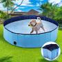 Pet Dog Swimming Pool Foldable Pet Swimming Pool Indoor & Outdoor Collapsible Bathtub for Dogs Cats & Kids (Large Size 120cm / 48inch)