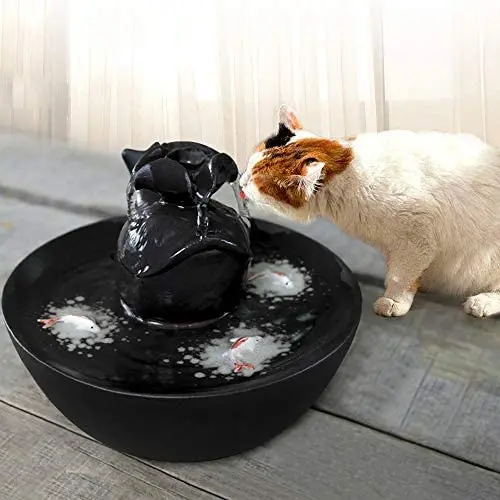 CWYSJ Water Fountain for Cats and Small Dogs, Pet Drinking Fountain Automatic Pet Fresh Water Dispenser, Flower Design, Super Quiet and Hygienic CWYSJ Water Fountain for Cats and Small Dogs, Pet Drinking Fountain Automatic Pet Fresh Water Dispenser, Flower Design, Super Quiet and Hygienic
