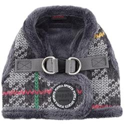 Puppia Eldric Harness-B for Pets, Mélange Grey, Small