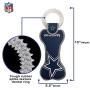 Pets First NFL Dallas Cowboys Dental Dog TUG Toy with Squeaker. Tough PET Toy for Healthy Fun, Teething & Cleaning Pets Teeth & Gum, one Size, DAL-3310