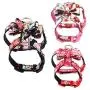ocijf179 Pet Puppy Dog Adjustable Flower Print Bowknot Vest Chest Strap Walking Harness - Black M ocijf179 Pet Puppy Dog Adjustable Flower Print Bowknot Vest Chest Strap Walking Harness - Black M