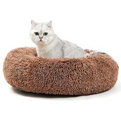 ANWA Cat Bed for Indoor Cats, Self Warming Cat Bed Washable