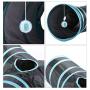 CO-Z Collapsible Cat Tunnel Tube Kitty Tunnel Bored Cat Pet Toys Peek Hole Toy Ball Cat, Puppy, Kitty, Kitten, Rabbit
