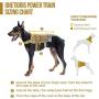 OneTigris Tactical Dog Training Vest Harness with Mesh Padding and Two Handles (Coyote Brown - Upgraded Version, L / 49cm)