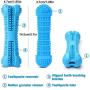 QYCL Nontoxic Silicone Dog Toothbrush Stick Bite-Resistant Dog Chew Toys for Pets Effective Dental Care Bone Tooth Cleaning