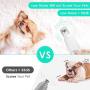 SlowTon Dog Nail Grinder with LED Light, 2-Speed Quite Electric Pet Paws Claw Care Trimmer Clipper USB Rechargeable Grooming Tool for Small Medium Large Dogs Puppy Cats Kitten with Nail Collector