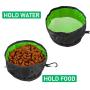 Dprofy Portable Collapsible Dog Travel Bowls - Lightweight Foldable Dog Water Bowl with Zipper, for Small/Large Pet Cat Food Water Feeding Portable Travel Bowl
