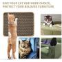 MARUNDA Cat Scratcher Mat, Natural Sisal Cat Scratch Mats, Horizontal Cat Floor Scratching Pad Rug, Protect Carpets and Sofas.