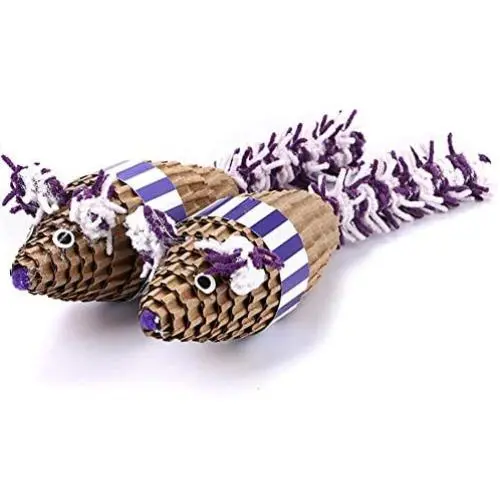 settencas Paper Cat Toy Cute Paper Cat Catch Mouse Toy Pet Toy