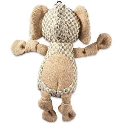 Bone Dry DII Burlap Body Jungle Friends Squeaking Pet Toy, Plush Toy for Small, Medium and Large Dog