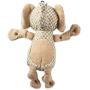 Bone Dry DII Burlap Body Jungle Friends Squeaking Pet Toy, Plush Toy for Small, Medium and Large Dog