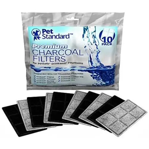 Premium Charcoal Filters for PetSafe Drinkwell Fountains, Pack of 10 Premium Charcoal Filters for PetSafe Drinkwell Fountains, Pack of 10
