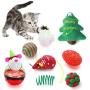 Dorakitten Cat Toy Christmas,8PCS Cat Toy Christmas Stocking Christmas Cat Stocking Cat Toys for Indoor Cats Interactive Cat Toys Kitten Interactive Mouse Toys Set for Kitty and Cats