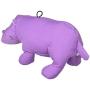 SmartPetLove Tender-Tuffs Big Shots - Tough Plush Dog Toys for Large Breeds - Plump Purple Hippo