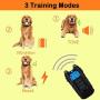 Unique ZONE Dog Training Collar, Waterproof and Remote Range with 3Training Modes Dog Shock Collar Rechargeable and Adjustable Electronic Dog Collar Fast Training Set for Small, Medium and Large Dog