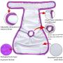 Teamoy Washable Female Dog Diapers, Reusable Doggie Diaper Wraps for Female Dogs, Super-Absorbent and Comfortable