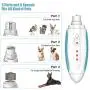 BOSI Dog Nail Grinder, Professional Low Noise Pet Nail Clipper with LED Light, 3-Speeds Electric Pet Nail Trimmer Painless Paws Grooming & Smoothing for Small Medium Large Dogs & Cats (Sky-Blue)