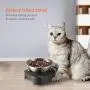 Elevated Cat Bowl, Cat and Small Dog Food Bowl Stand, 15° Tilted Raised Cat Food and Water Bowls, Stainless Steel Cat Food Bowls, Non Slip No Spill, Healthy Eating Posture and Ergonomics for Pets Elevated Cat Bowl, Cat and Small Dog Food Bowl Stand, 15° Tilted Raised Cat Food and Water Bowls, Stainless Steel Cat Food Bowls, Non Slip No Spill, Healthy Eating Posture and Ergonomics for Pets