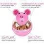 Legendog Small Cat Slow Feeder Cat Food Ball Mice Water Droplet Bone Tumbler Shaped Pet Treat Ball Cat Food Toy Ball Pet Food Ball