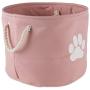 Bone Dry Pet Storage Collection Collapsible Bin, Medium Round, Rose