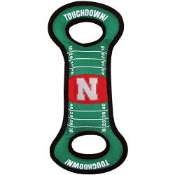 Pets First NCAA Football Field Dog Toy with Squeaker. - Nebraska Cornhuskers - for Tug, Toss, and Fetch. - Tough & Durable PET Toy