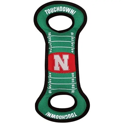 Pets First NCAA Football Field Dog Toy with Squeaker. - Nebraska Cornhuskers - for Tug, Toss, and Fetch. - Tough & Durable PET Toy Pets First NCAA Football Field Dog Toy with Squeaker. - Nebraska Cornhuskers - for Tug, Toss, and Fetch. - Tough & Durable PET Toy