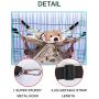 Andiker Cat Cage Hammock,Double Layer Chair Hanging Bed for Kitten,Sleeping Bag Design for Kitty and Small Animal,Durable and Soft,3 Size Andiker Cat Cage Hammock,Double Layer Chair Hanging Bed for Kitten,Sleeping Bag Design for Kitty and Small Animal,Durable and Soft,3 Size