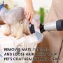 Saiveina Dog Brush and Cat Brush, Pet Grooming Comb, 2 Sided Bristle and Pin for Long and Short Hair Dog